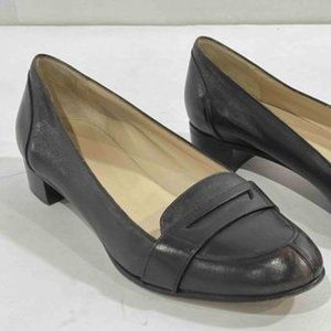 Gucci Brown Leather Loafers Sz 39C Authentic Italy